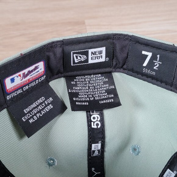 Miami Marlins New Era 59Fifty Hat Cap Light Green Size 7 1/2 All Star Game 2023 - Picture 8 of 9
